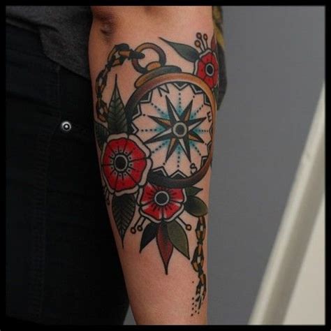 Traditional Traditional Compass Tattoo Trendy Tattoos
