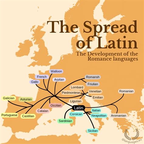 the spread of latin major romance languages r mapporn