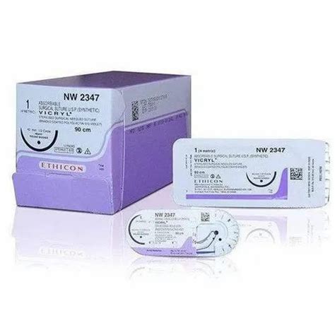 Polyglactin 910 Absorbable Ethicon Vicryl Plus Sutures 12 Circle