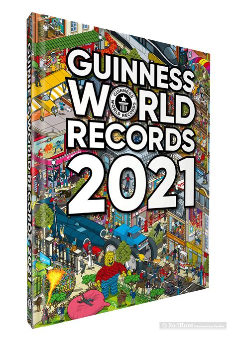 Guinness World Records Book Cover Illustration Behance