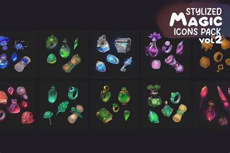 Stylized Magic Icons Pack Vol2 By Pulsarx Studio