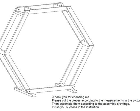 Portable Hexagon Wedding Arbor Plans Pdf Collapsible Arch Etsy