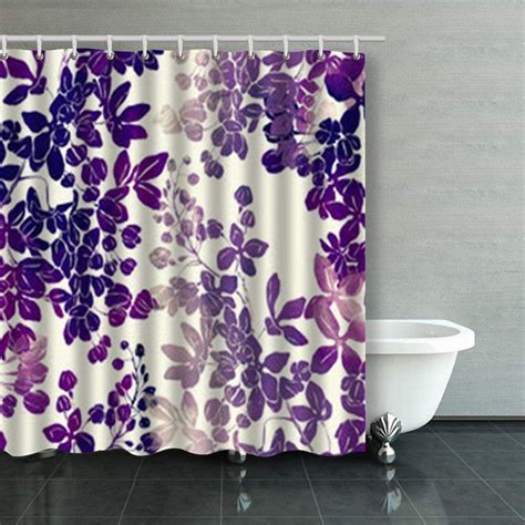 Artjia Imprints Lilac Flowers Mix Repeat Seamless Floral Texture Shower