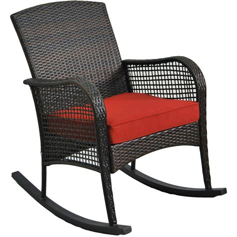 Mainstays Cambridge Park Wicker Outdoor Rocking Chair