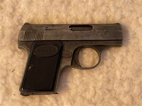 Browning Hammerless 6mm X 35 Pocket Pistol With Clip