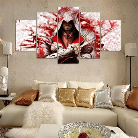 Unity Of Assassins Creed Movie 5 Panel Canvas Art Wall Decor Canvas