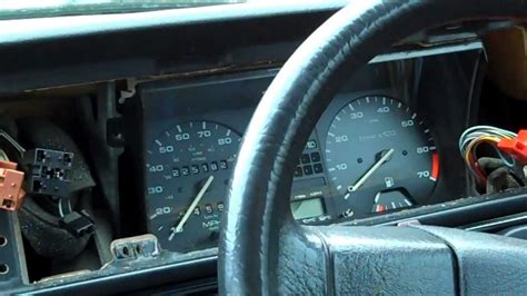 Vw Golf Mk2 How To Remove Dash Cluster Instrument Panel Youtube