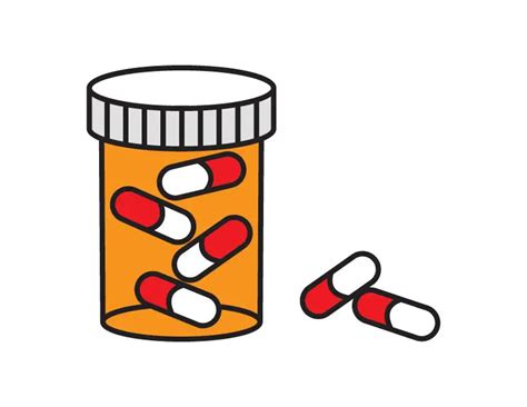 How To Draw A Rx Pill Bottle Step By Step Rainbow Printables