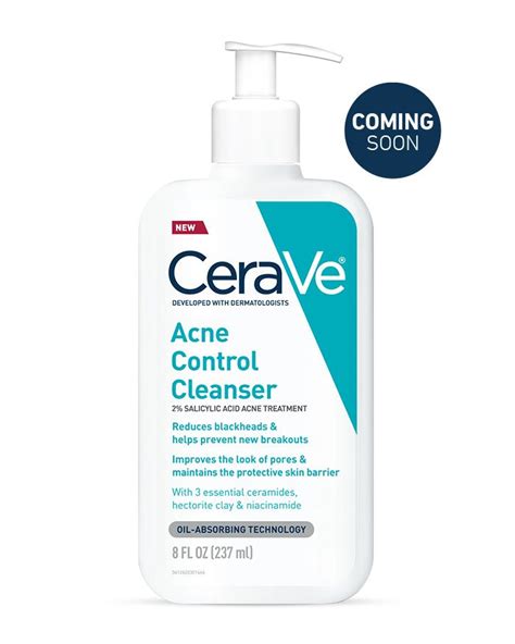 Acne Control Cleanser Salicylic Acid Treatment Cerave