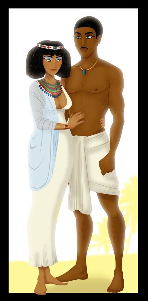 Royals Of The Old Kingdom By Sanio Obviously Meant To Depict Nofret And Rahotep Ancient