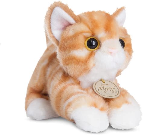 Aurora World 60467 Miyoni Tots Tabby Cat Plush Toy Orange