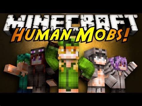 Minecraft Mod Showcase HUMAN MOBS Skydoesminecraft Mini Games