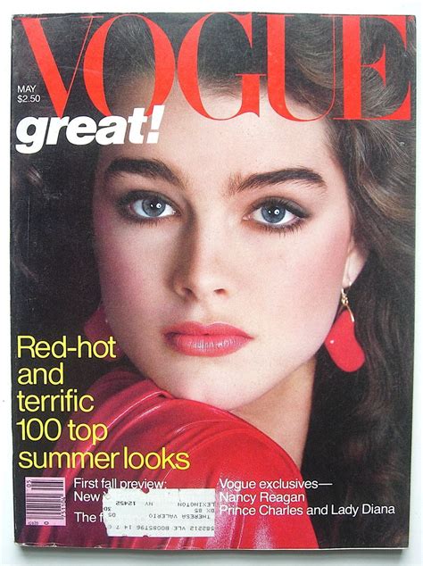 Vogue Magazine May 1981 Brooke Shields Vogue Magazine Magazine Cover