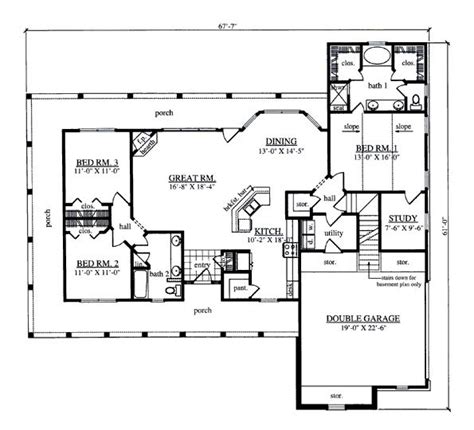 166 Best Open Layout Floorplans Images On Pinterest House Blueprints