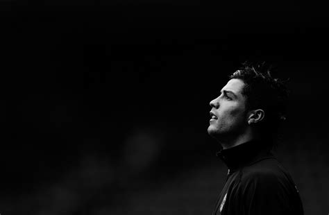 Snapshot Cristiano Ronaldo Moody And Magnificent In Black And White