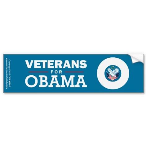 Veterans For Obama Bumper Stickers Bumper Stickers Veteran Bumpers