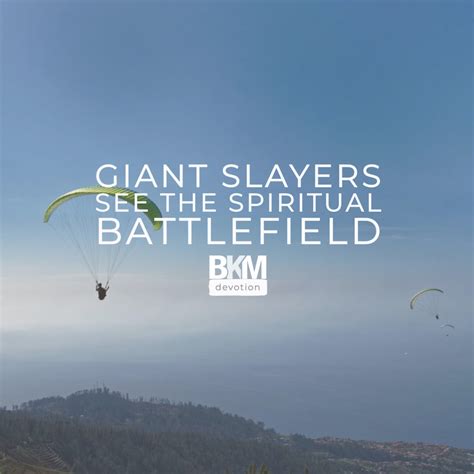 Giant Slayers See The Spiritual Battle Bucky Kennedy Ministries
