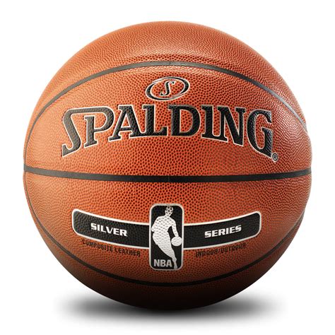 5 Spalding Nba Silver All Surface Basketball Rubber Outdoor Ball Size 3