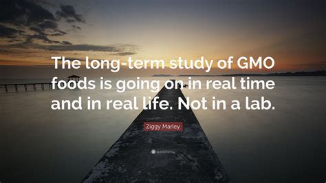 Ziggy Marley Quote The Long Term Study Of Gmo Foods Is Going On In