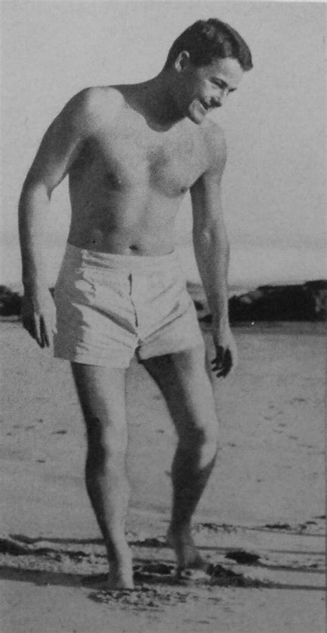 1950s Man On Beach In Swim Trunks Smiling Shirtless Vintag Flickr