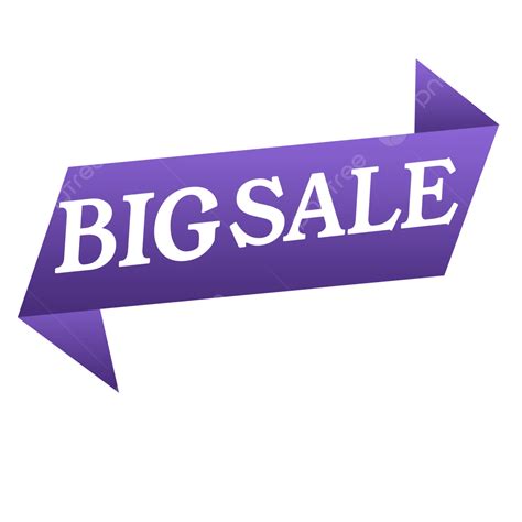 Big Sale Label Banner Label Big Sale Banner Png Transparent Clipart