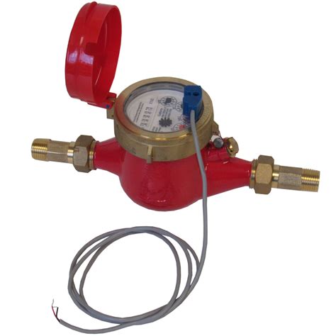 34 Multi Jet Brass Hot Water Meter With Pulse Output Prm