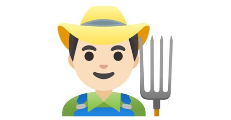 👨🏻‍🌾 man farmer light skin tone emoji