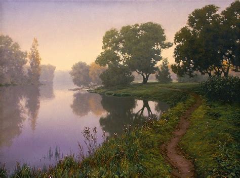 Art — Alexei Adamov B1971 Cloud Oil On Canvas Landscape
