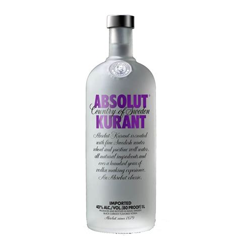 Absolut Vodka Kurant 100 Cl Bestil Hos Mr Gin