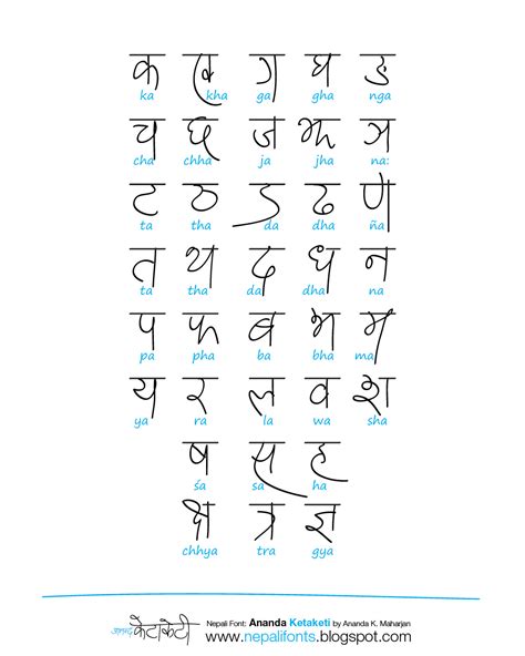 New Nepali Fonts My New Handwriting Nepali Font Ananda Ketaketi