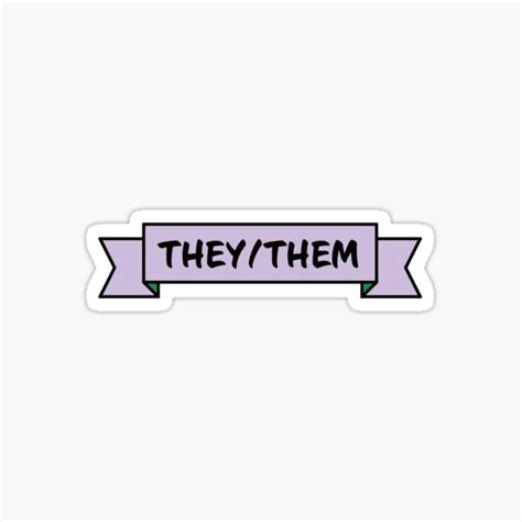 They Them Stickers | Redbubble