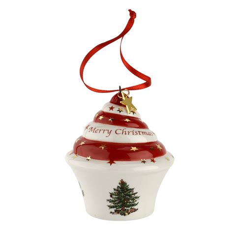 Spode Christmas Tree Cupcake Ornament Spode