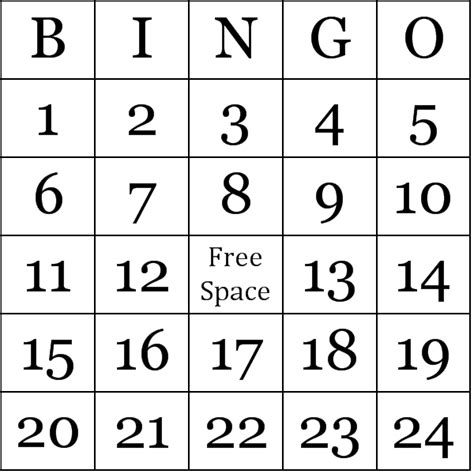 Free Printable Number Bingo Cards Bingo Cards Printable Templates