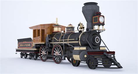 3d Locomotive Steam Train Model Turbosquid 1203824