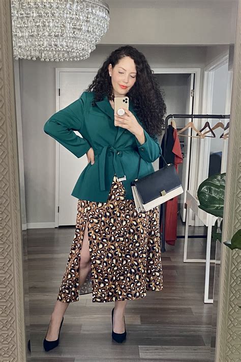 4 ways to style a leopard skirt girl with curves