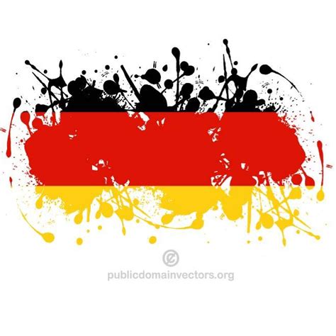German Flag Grunge Royalty Free Stock Svg Vector