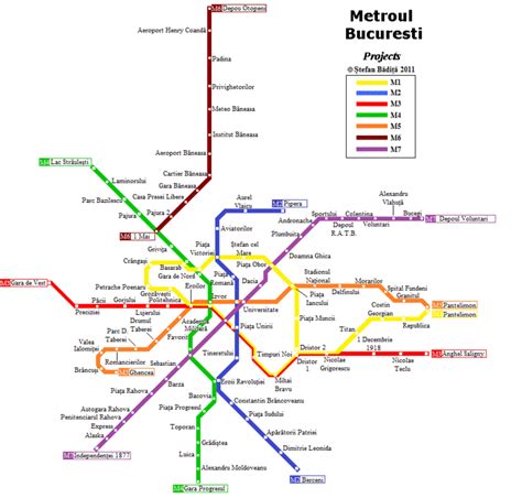 Harta Metrou Bucuresti 2020