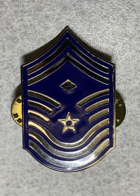 Usaf Air Force Senior Master Sergeant Sgt Chevron Rank Stripes Pin F