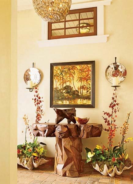 Tropical style goes way beyond palm trees and banana plants. Hawaiian Decor, Aloha Style Tropical Home Decorating Ideas