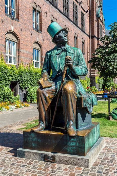 Hans Christian Andersen Statue In Copenhagen Denmark Stock Photo