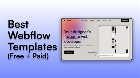 30 Best Webflow Templates Of All Time Free Templates Marketer Milk