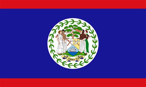 the belize flag but was colonized by montserrat and the virgin islands r vexillologycirclejerk