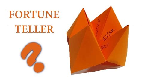 Paper Fortune Teller How To Make A Paper Finger Game Fortune Teller