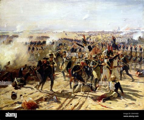 Napoleon Giving Orders During The Battle Of Essling Aspern In 1809 In