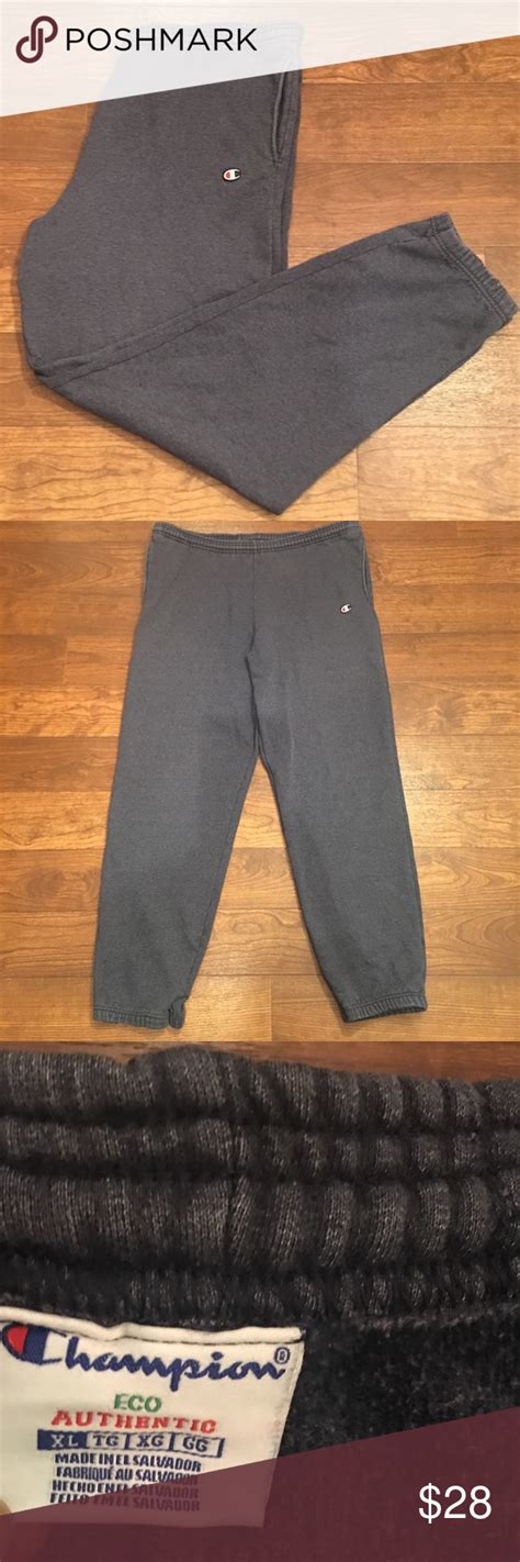 Champion Eco Authentic Gray Sweatpants Mens Xl Pre Owned Doesnt Come