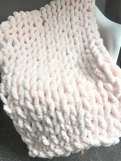 Chunky Chenille Yarn Blanket Chunky Yarn Crochet Chenille Blanket