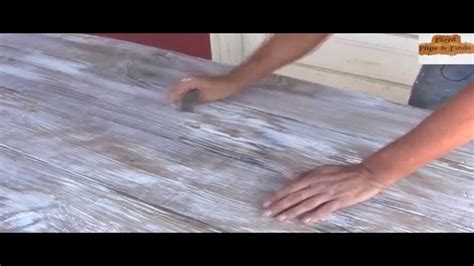 This will probably take about an hour or two, and you'll want to do it outside if possible. How to Distress Finish Stained Table - YouTube