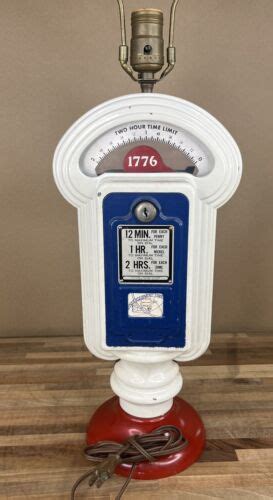 Vintage Duncan Miller Parking Meter Lamp By Koontz Equip Usa