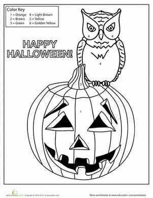 Free for first grade coloring pages are a fun way for kids of all ages to develop creativity, focus, motor skills and color recognition. Halloween Pumpkin Coloring Page | Worksheet | Education.com