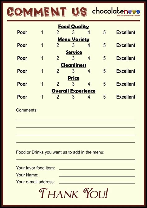 Using comment cards to improve your business. Entry #9 by Hayesnch for comment card for a restaurant | Freelancer